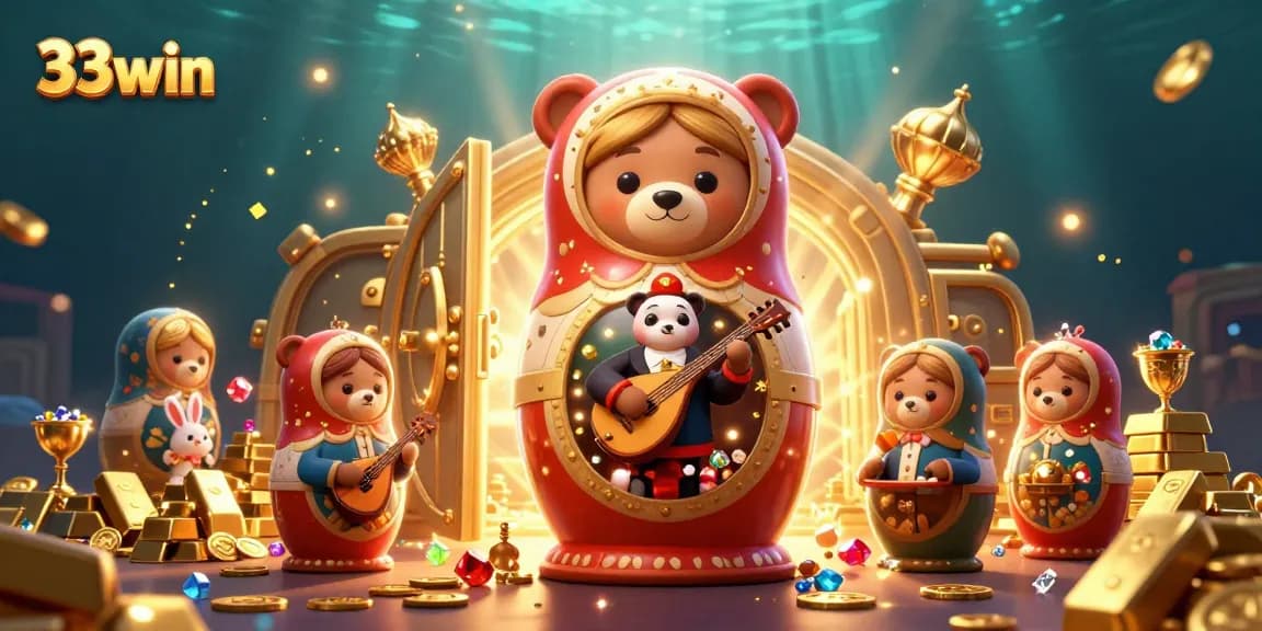 Experience casino excitement at 33win with colorful characters revealing treasure in vibrant underwater settings.