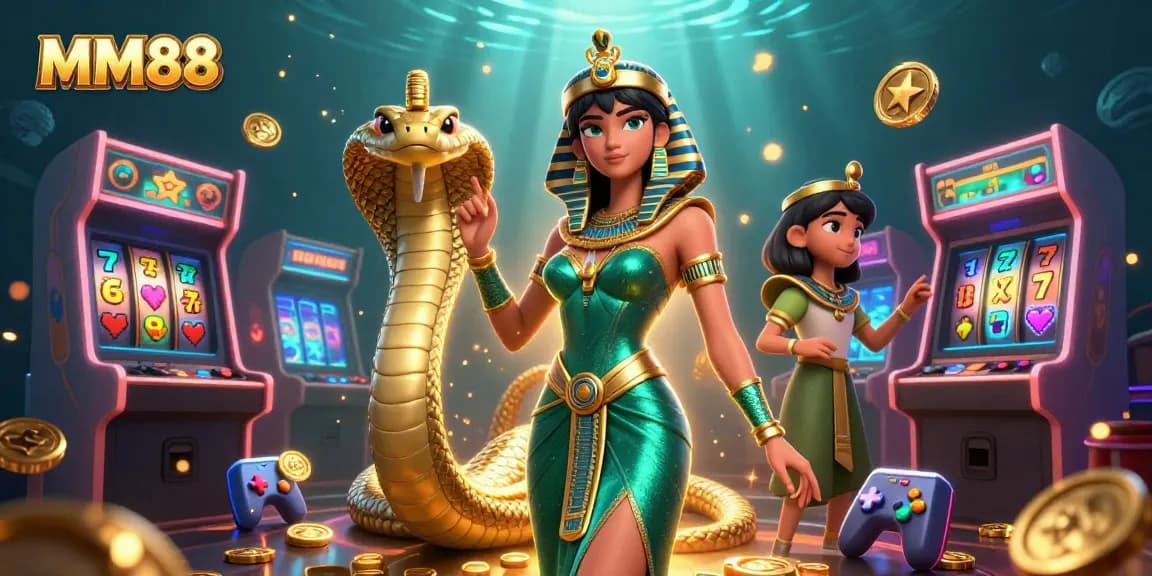 Spin to win at MM88 with vibrant 3D scenes featuring casino games and vibrant characters.