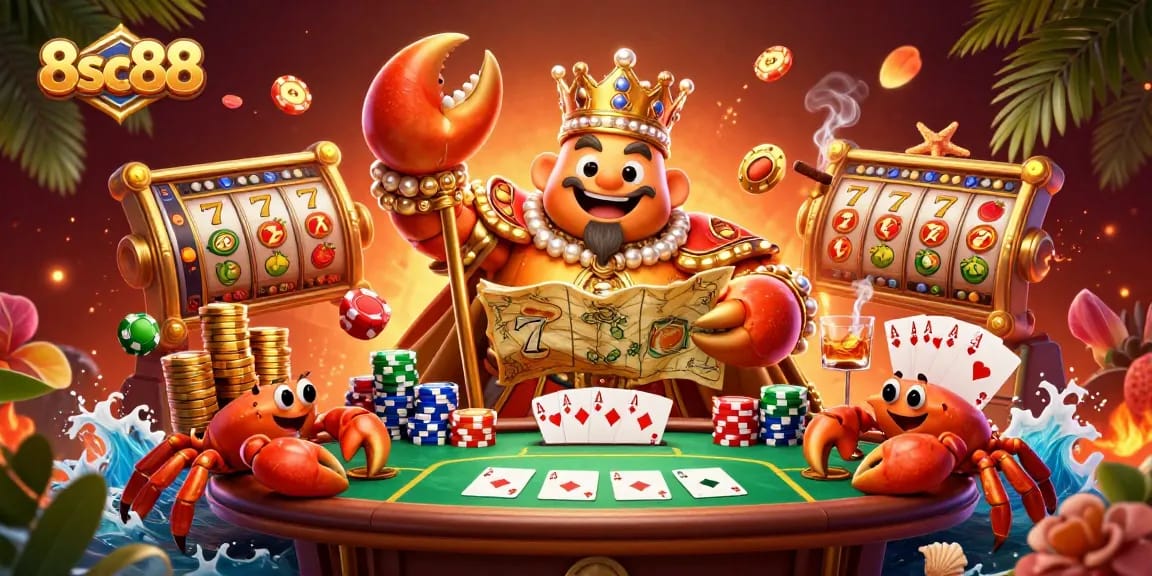 Experience thrilling jackpots at 8sc88 with vibrant slot reels and engaging game elements.