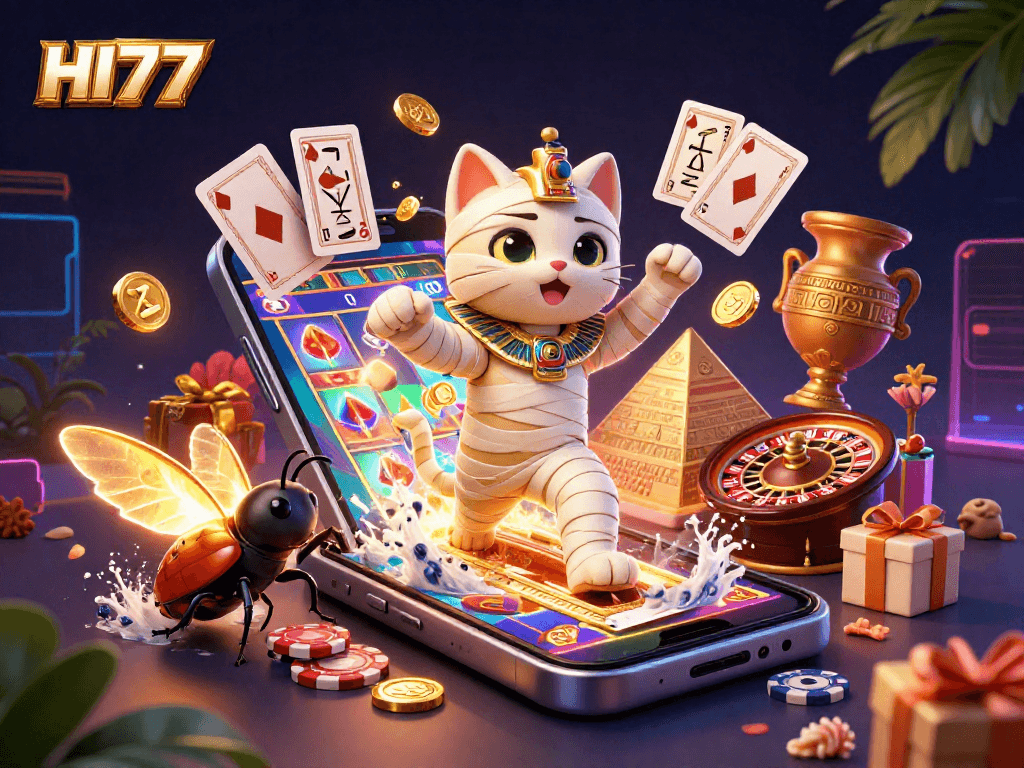 Experience thrilling games at HI77's vibrant casino scene with spectacular visuals and dynamic action.