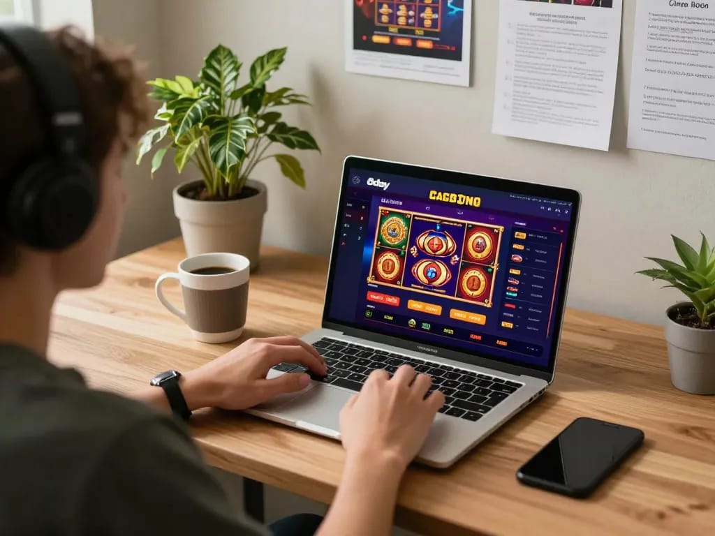 Players engaging with the 8day casino app while strategizing bets in a cozy home setting.