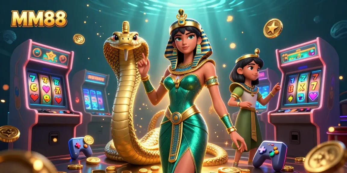 Spin to win at MM88 with vibrant 3D scenes featuring casino games and vibrant characters.