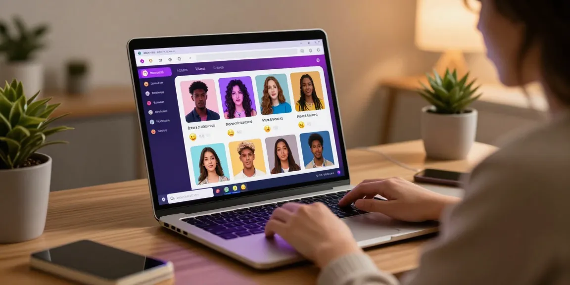 Engaging interaction with nsfw character ai showcasing customizable features in a cozy home office.