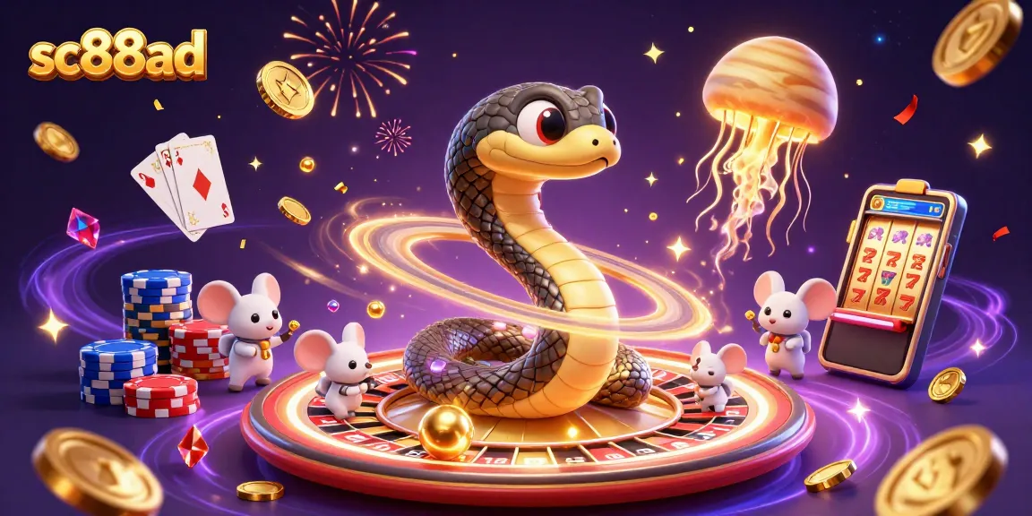Experience thrilling gameplay with sc88ad's exciting slots and jackpots in a vibrant cosmic casino.