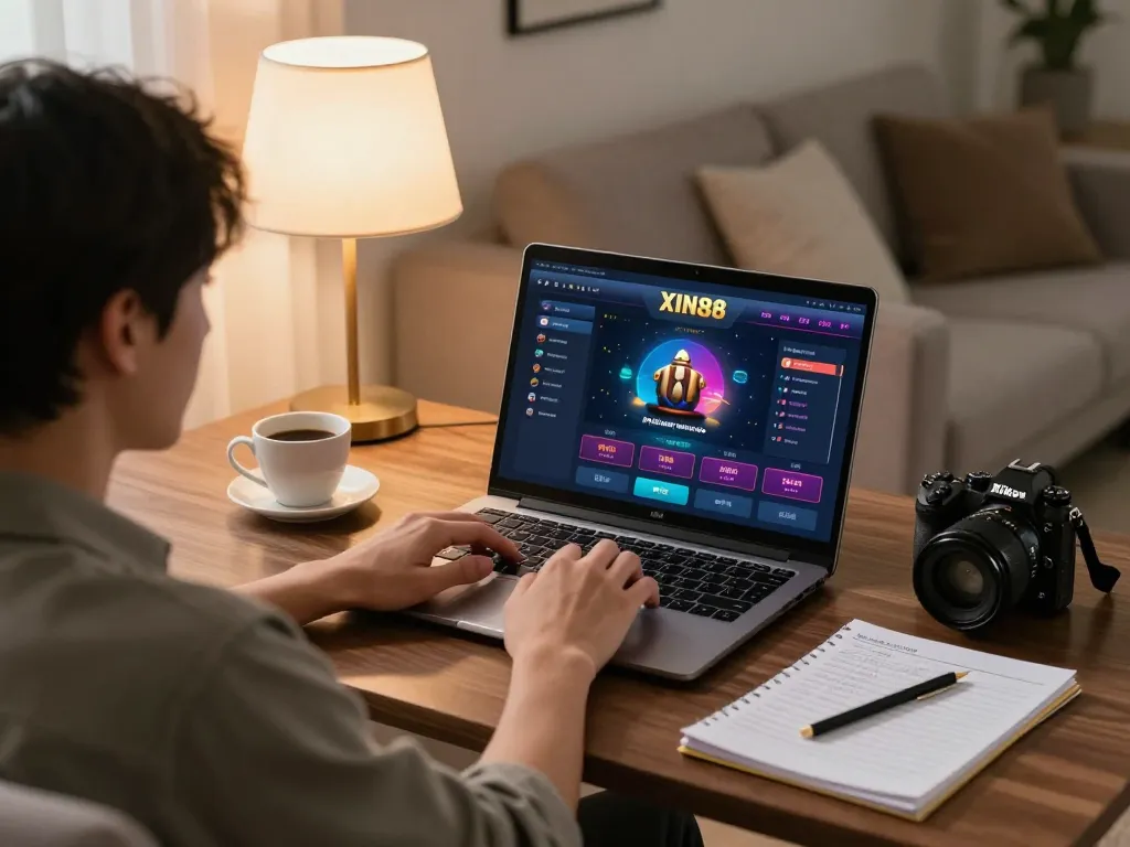 Engaging online casino experience with Xin88 interface, showcasing personal gaming strategy.