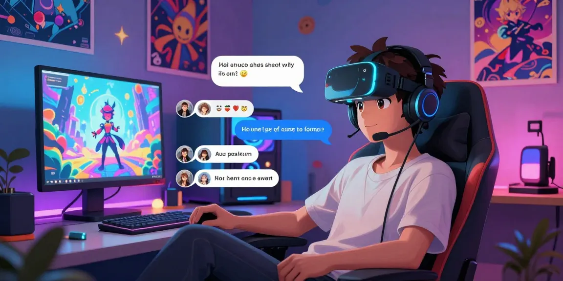 Engaging ai hentai chat experience with anime character and vibrant interactive elements in a digital art setting.