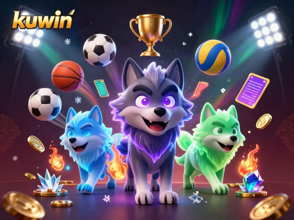 Experience thrilling gameplay at kuwin, where ghostly wolves lead the adventure in a vibrant casino scene.