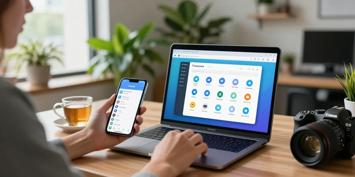 Explore telegramin-cn.com features in a vibrant workspace setting with active user engagement.