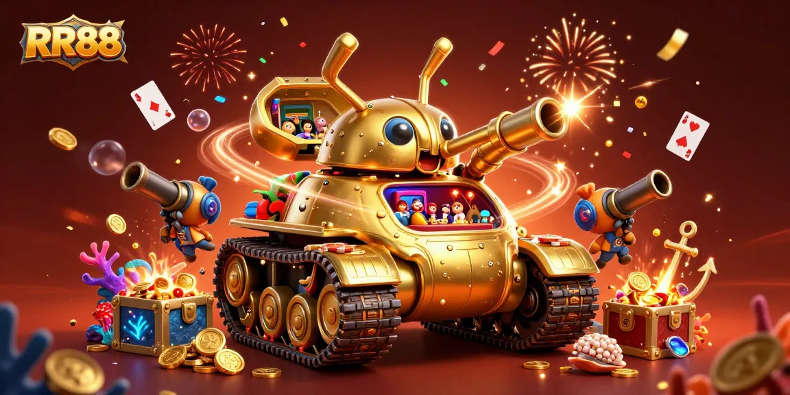 Engage in exciting gaming adventures at RR88 with a golden beetle tank casino bursting with treasures.