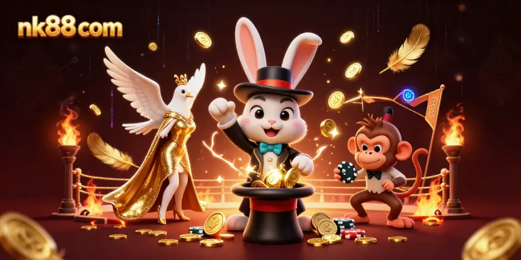 Experience thrilling games at nk88 com with casino elements and lively characters.