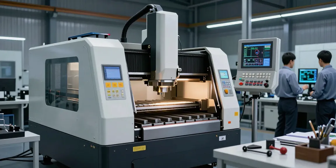 Hydraulic CNC press brake machine showcasing advanced automation and precision in manufacturing.