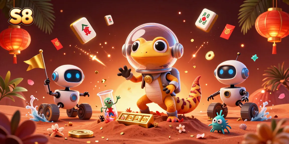 Play and win with S8 at a vibrant Martian casino filled with dynamic game elements.