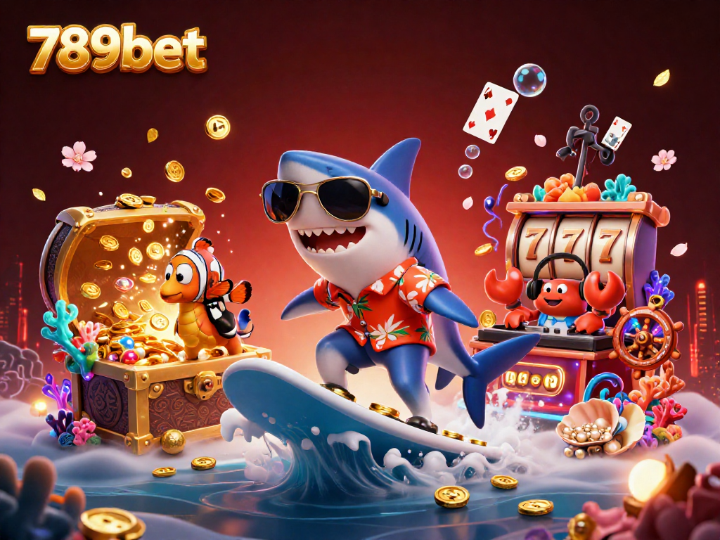 Engage in exciting gameplay at 789bet with vibrant characters on a treasure wave!