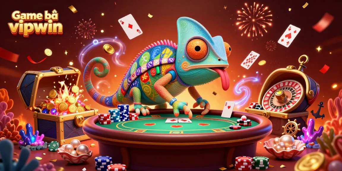 Join the excitement of Game bài vipwin with a colorful casino scene of thrilling poker action!