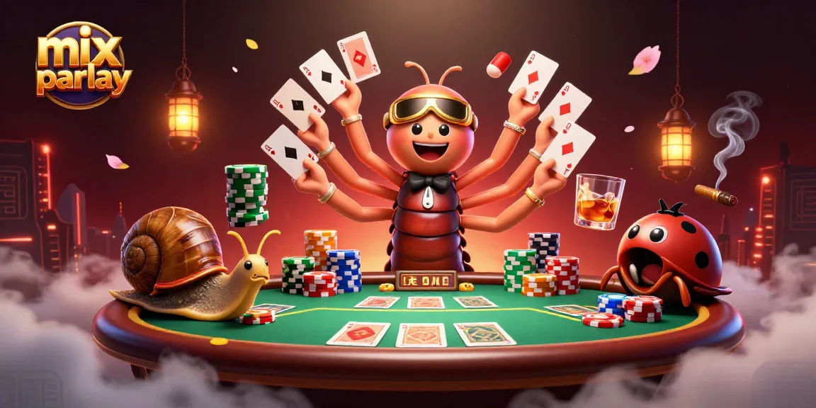 Engage with mix parlay betting strategy amid a vibrant 3D casino scene.