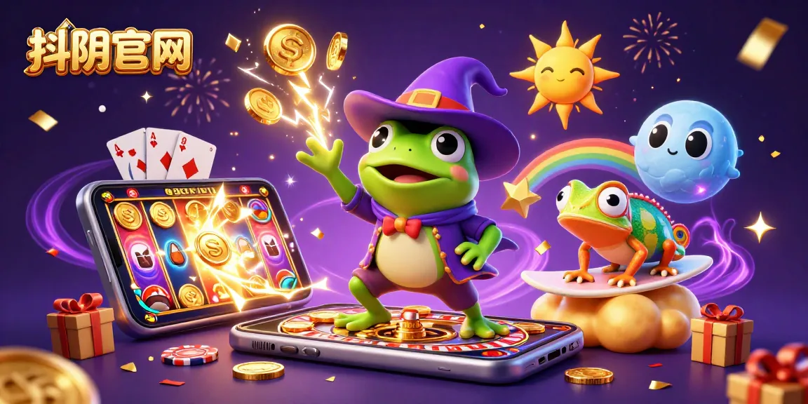Engage with 抖阴官网 as 3D cartoon characters create a gold storm surrounded by dynamic gambling elements.