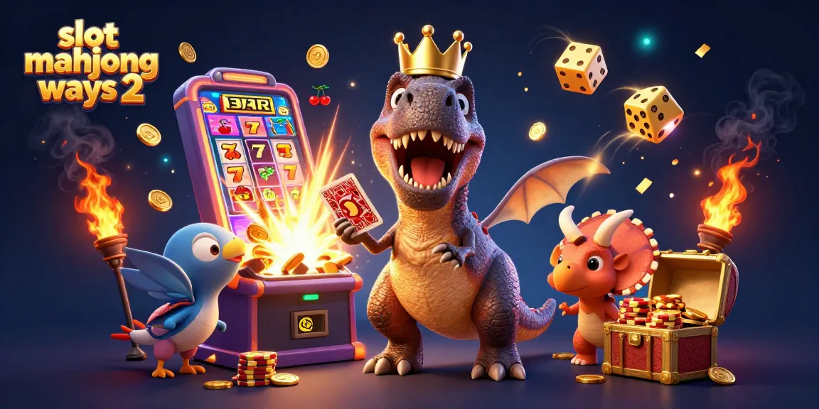 Experience thrilling wins with slot mahjong ways 2 in a vibrant 3D casino illustration.