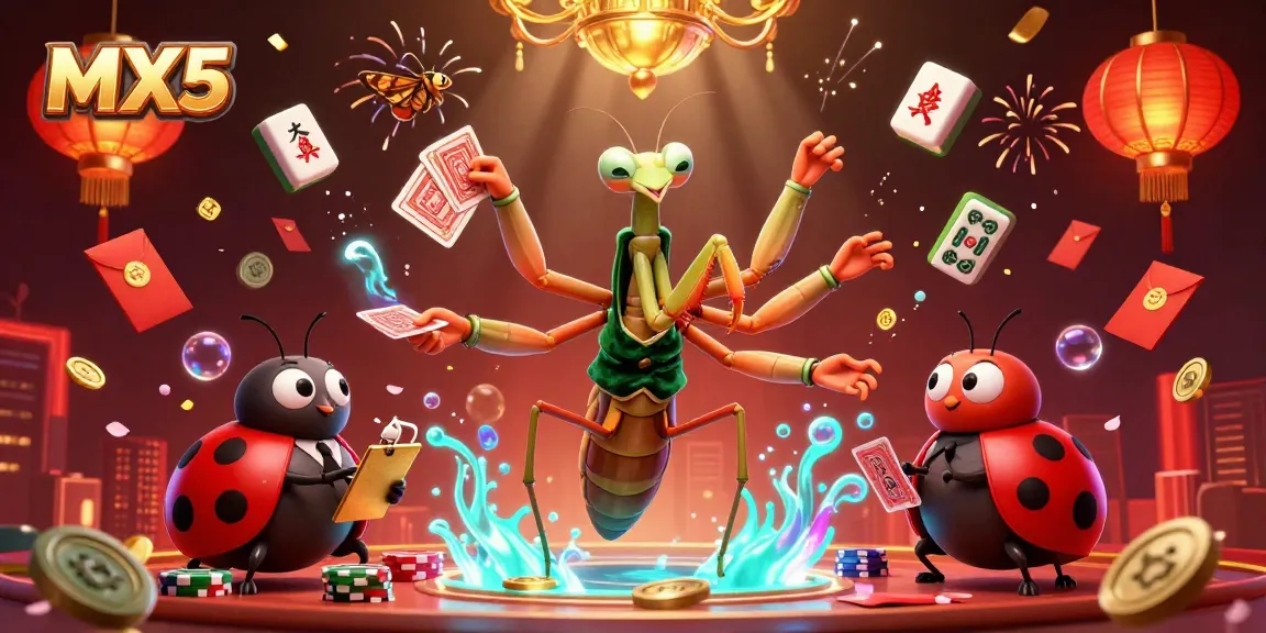Engage with MX5's thrilling betting action in a vibrant 3D casino scene filled with excitement.